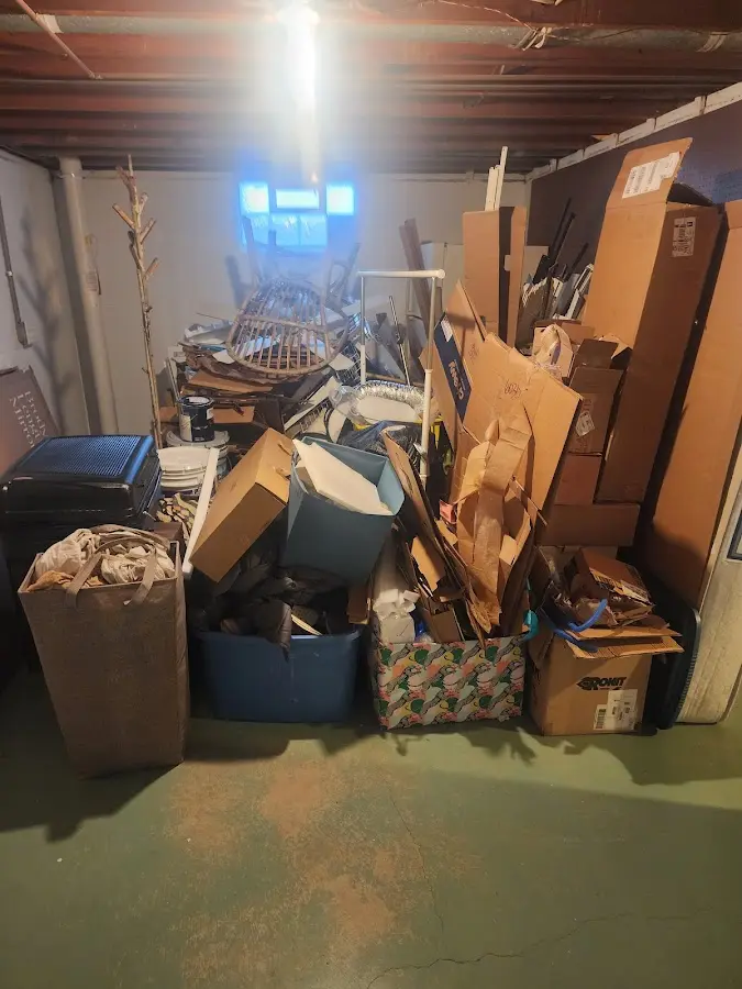 Roll-off dumpster container at job site for Yard Waste Dumpster Rental in Lebanon